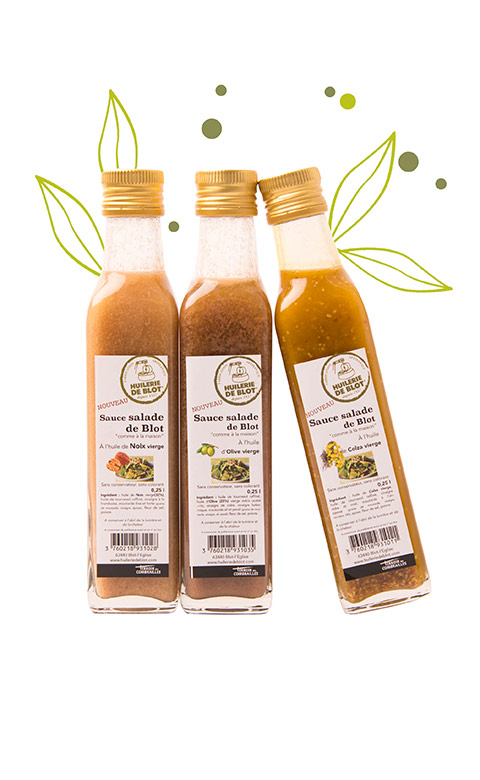 Huilerie de Blot : sauces de salades